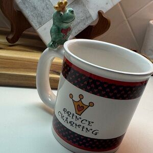 Prince Charming Mug with Frog on Handle